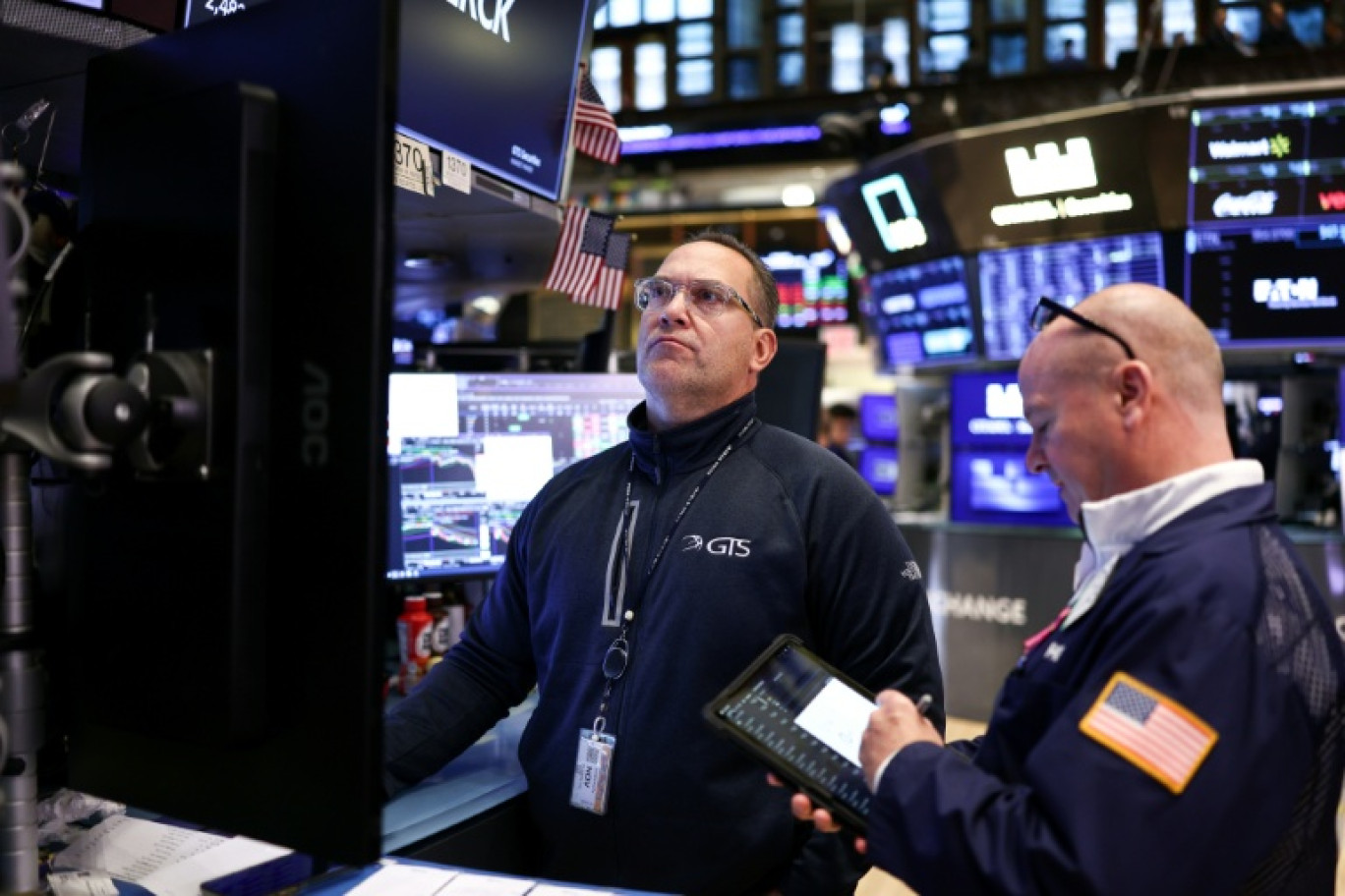 Des opérateurs à la Bourse de New York, le 14 novembre 2025 © CHARLY TRIBALLEAU