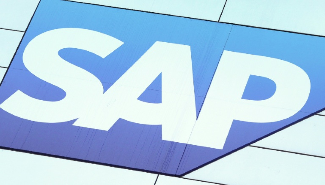 Le logo du groupe allemand de logiciels SAP © Daniel ROLAND