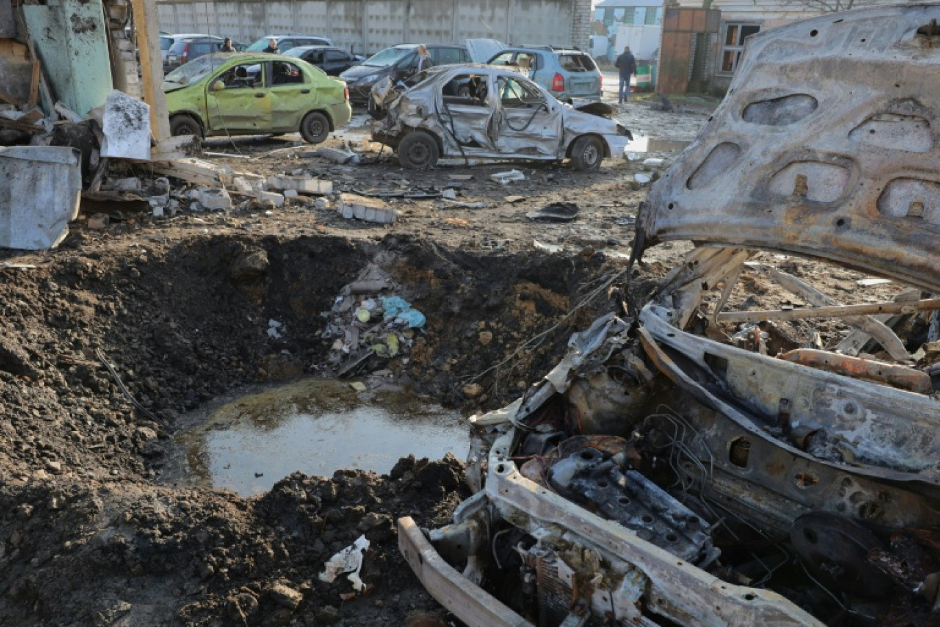 Après une attaque aérienne russe à Odessa, en Ukraine, le 21 novembre 2025 © Oleksandr GIMANOV