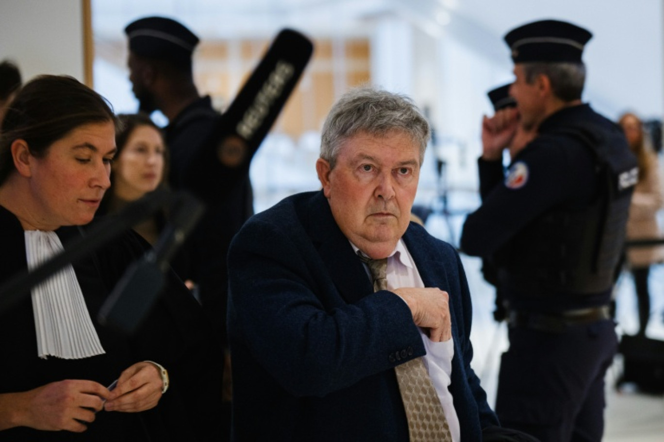 Bruno Pescheux, ancien directeur de la filiale syrienne de Lafarge de 2008 à l'été 2014, le 4 novembre 2025, à Paris © Dimitar DILKOFF