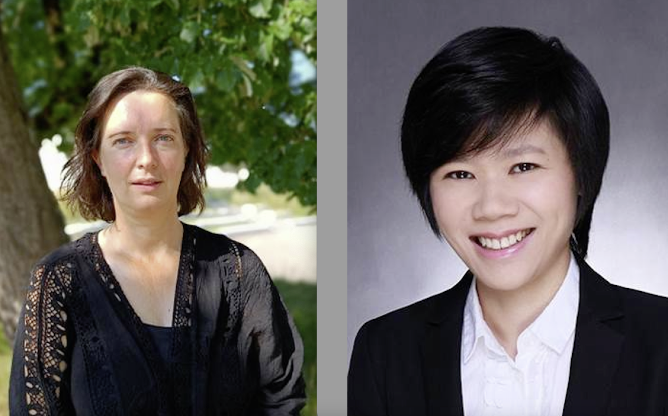 Marine Amouroux Ingénieure de recherche à l'Université de Lorraine et membre du CRAN à droite et  Shuwen Zeng, chargée de recherche CNRS au laboratoire Lumière, nanomatériaux et nanotechnologies.© CNRS Centre-Est