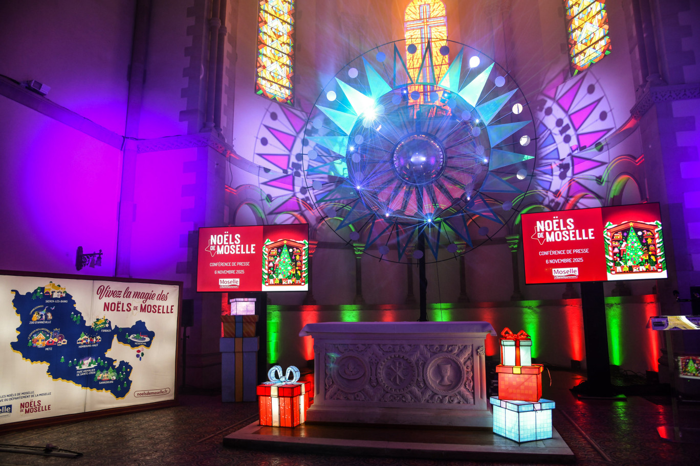 © Département de la Moselle. Le Temple Neuf, un cadre idéal pour présenter les Noëls de Moselle 2025.