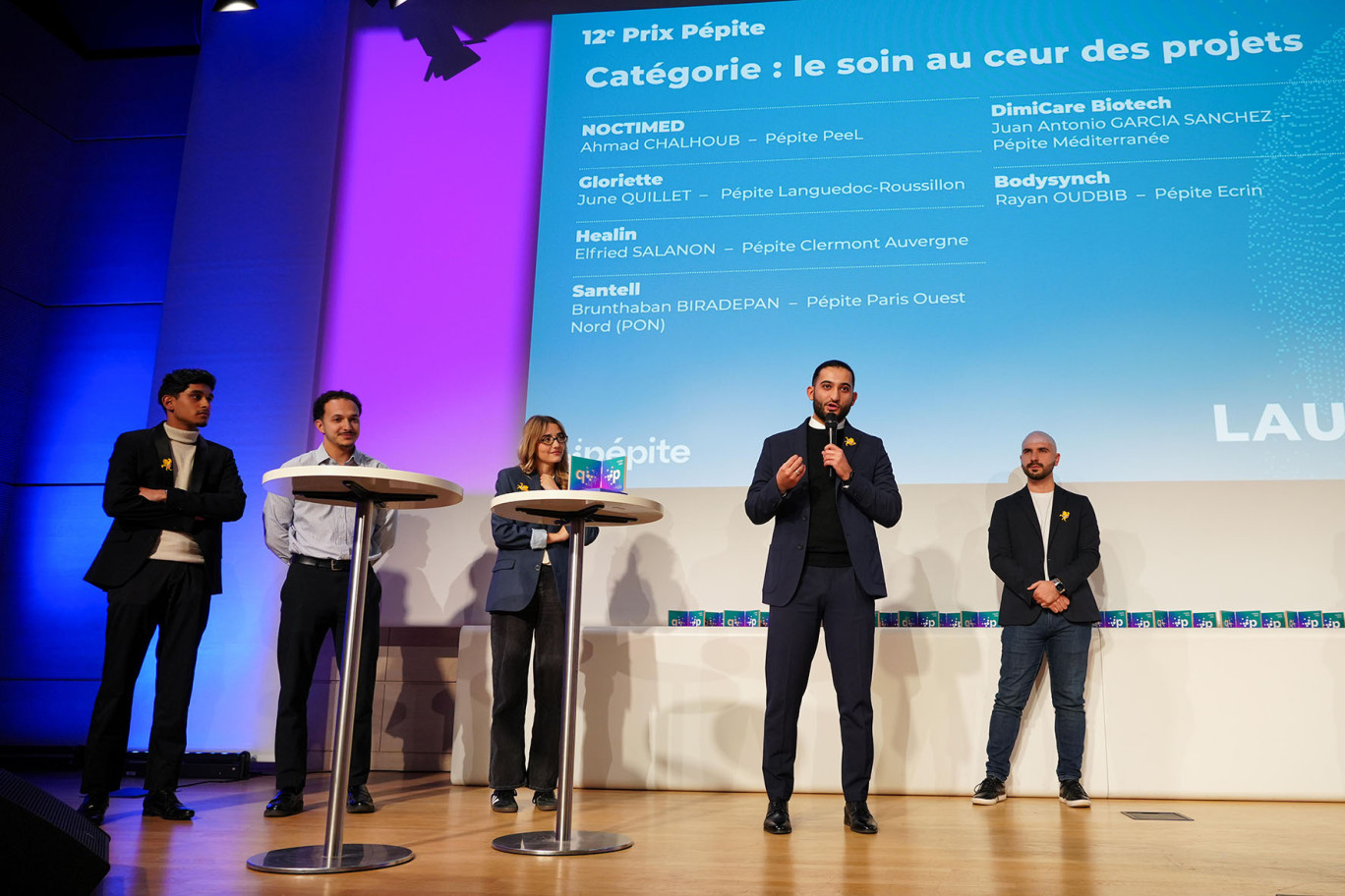 Le Pôle entrepreneuriat étudiant de Lorraine (Peel), a décroché un prix Pépite national à l’occasion de la remise des prix de ce réseau d’étudiants-entrepreneurs, le 20 novembre à Paris. © Peel. Ahmad Chalhoub. 
