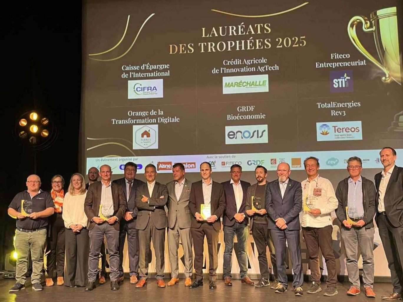 Les lauréats des Trophées de la performance 2025. (c) CCI 02