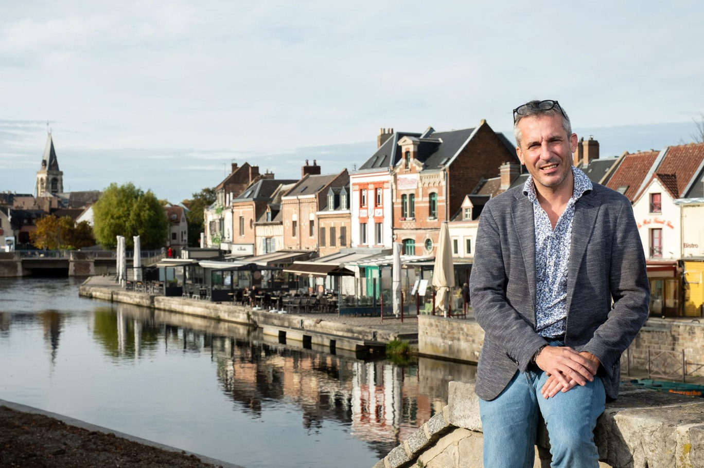 Bruno Asnar, président de l’Umih 80 depuis quatre ans et restaurateur dans le quartier très touristique de Saint-Leu à Amiens. © Cyrille Struy