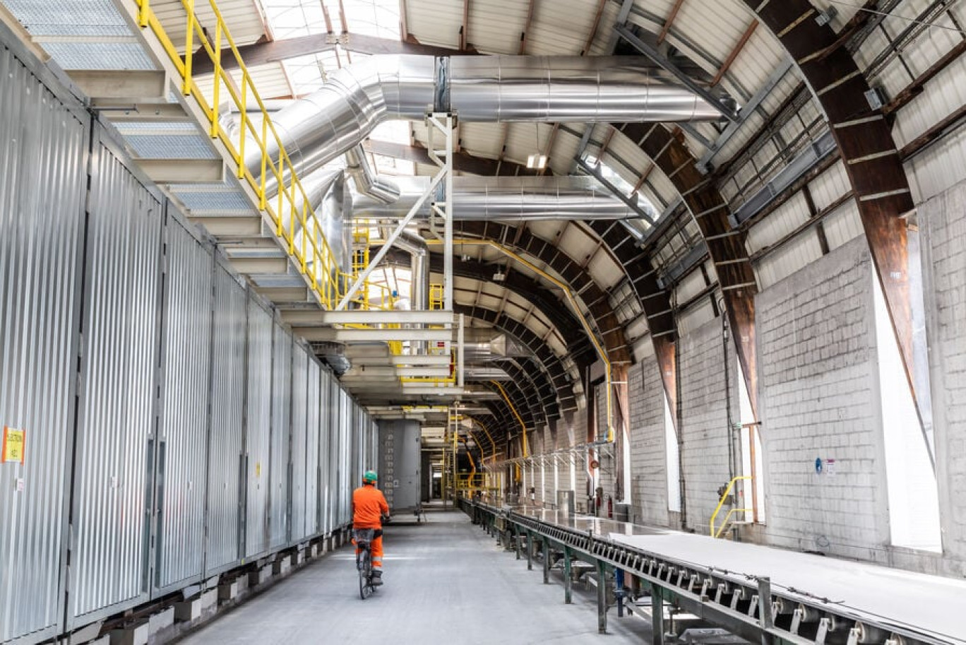  Etex France, à Auneuil, dans l'Oise, au sein de la plus grande usine de fabrication de plâtre du groupe. © Etex France 