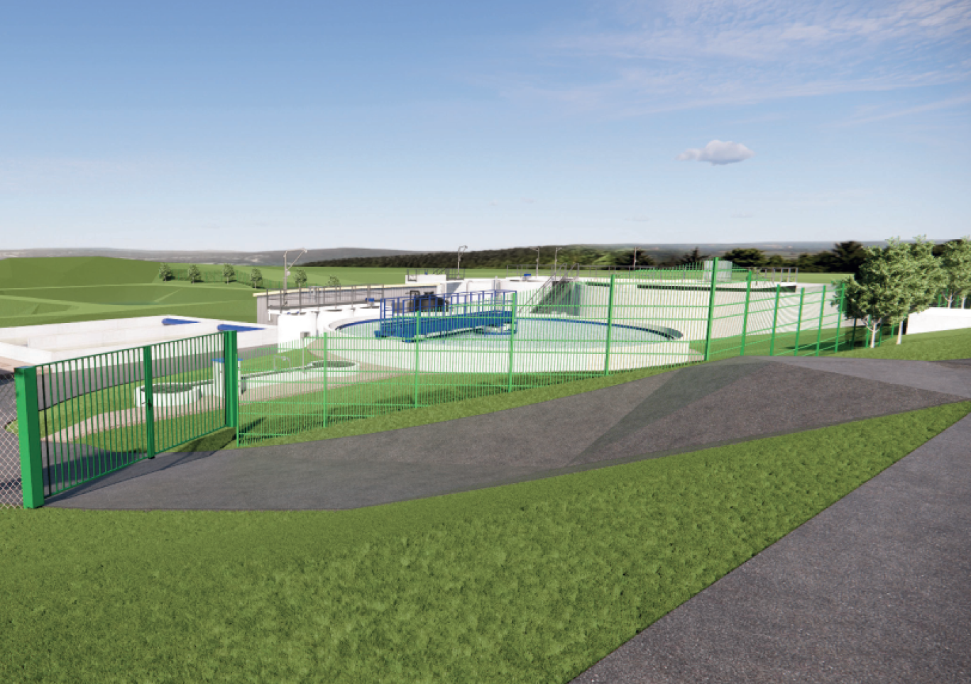 ﻿Le projet de la nouvelle station d'épuration, située au 5 route communale à Saint-Fuscien. © Amiens Métropole