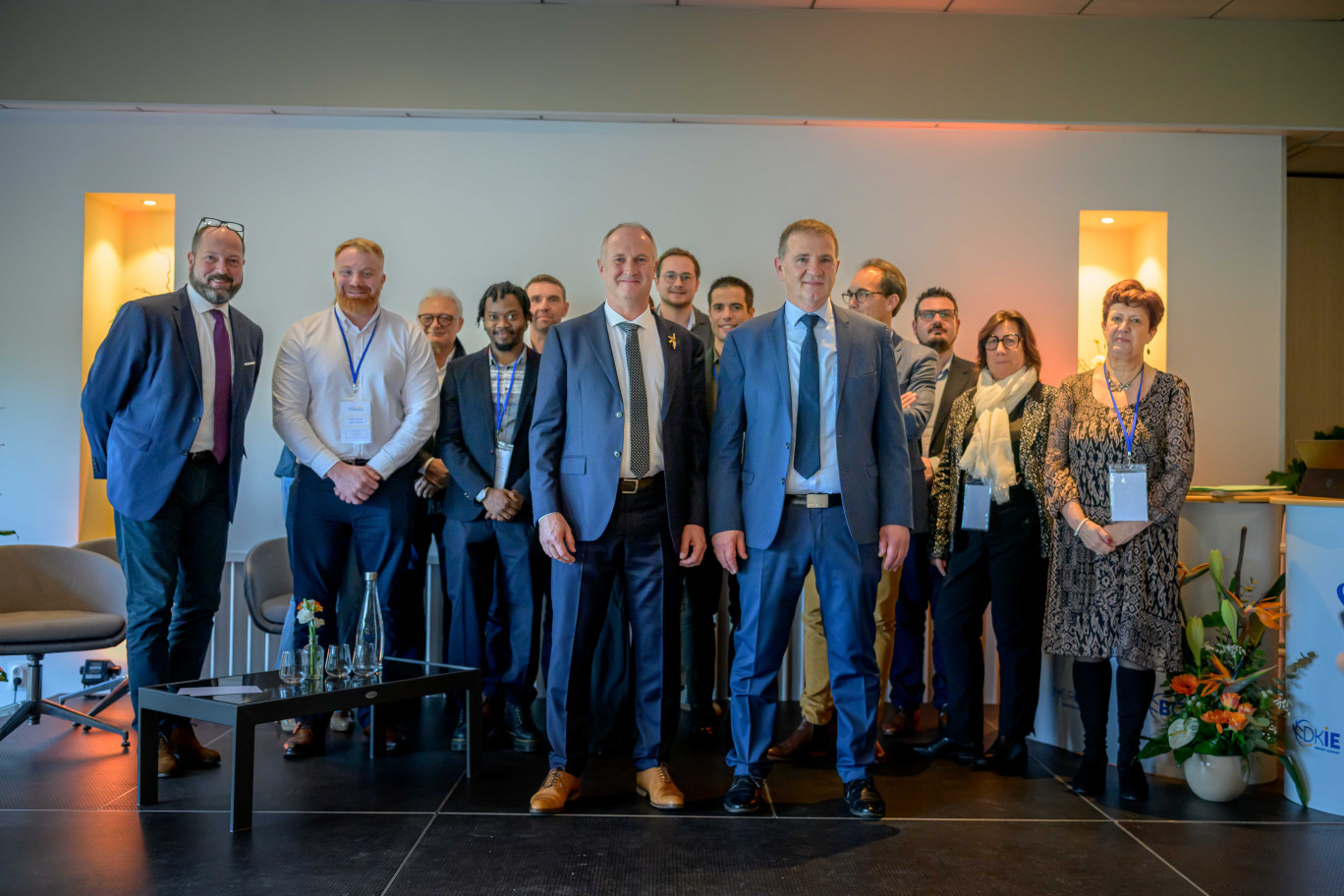 Joël Ratel, directeur général de Nord Céréales et Laurent Bué, président, lors de l'assemblée générale de la SICA qui s'est tenue le 5 décembre dernier.