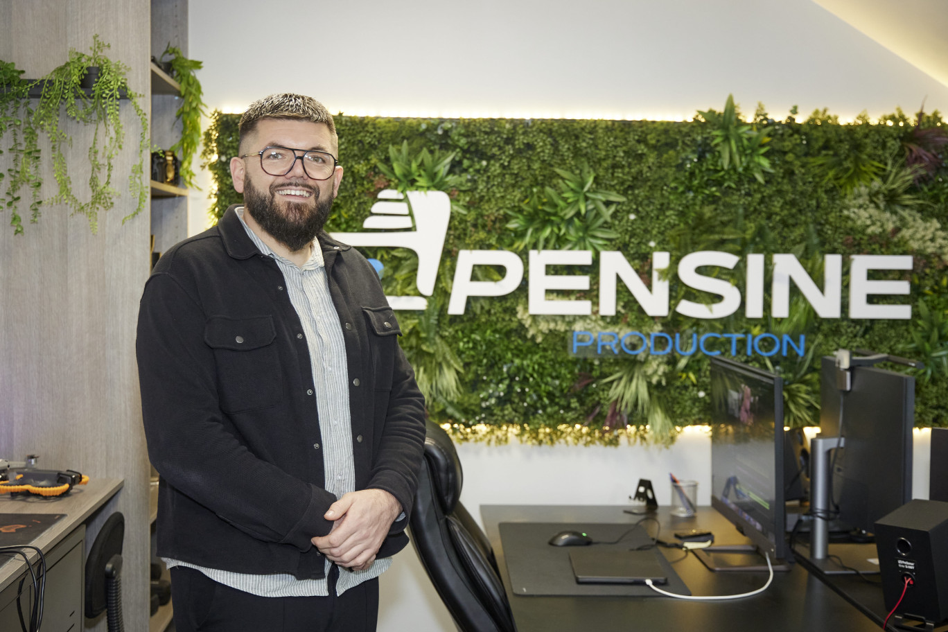 Joan Gustin, fondateur du studio Pensine Production à Ruitz. ©Christophe Kicien