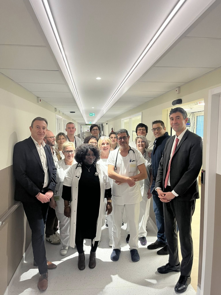 L'inauguration du service rénové a eu lieu le 17 décembre. (c) Centre hospitalier de Laon