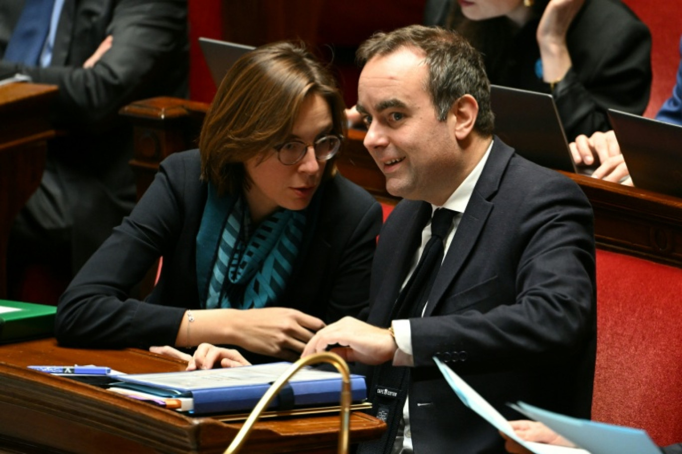 Le Premier ministre Sébastien Lecornu et la ministre des Comptes publics Amélie de Montchalin le 3 décembre 2025 , à l'Assemblée nationale © Bertrand GUAY
