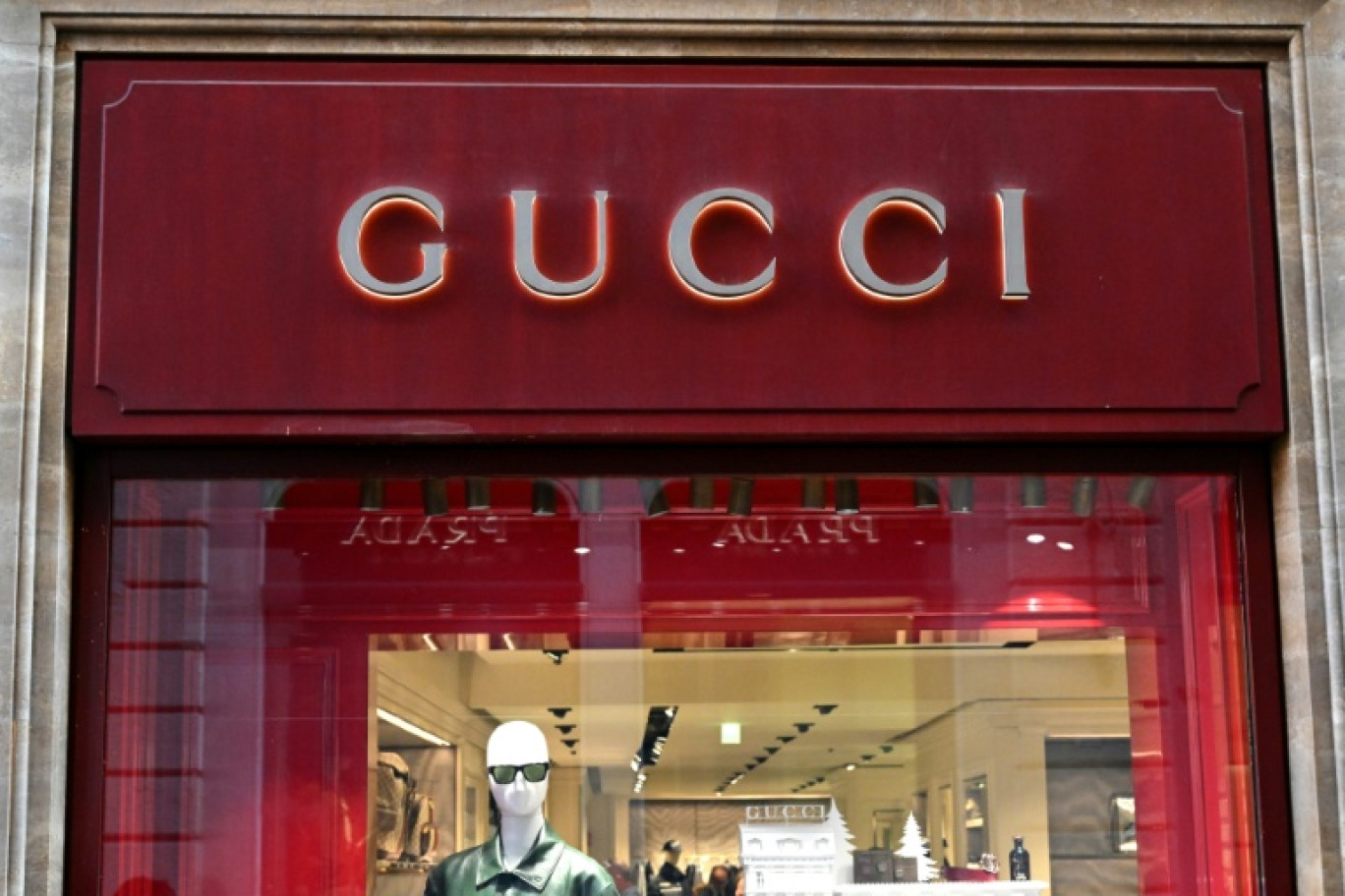 Boutique Gucci, sur la Via dei Condotti, dans le centre de Rome, le 11 novembre 2024. © Alberto PIZZOLI