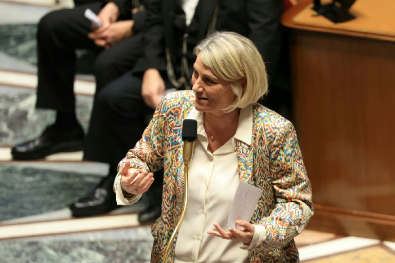 La ministre de la Santé Stéphanie Rist à l'Assemblée nationale le 9 décembre 2025 © Alain JOCARD