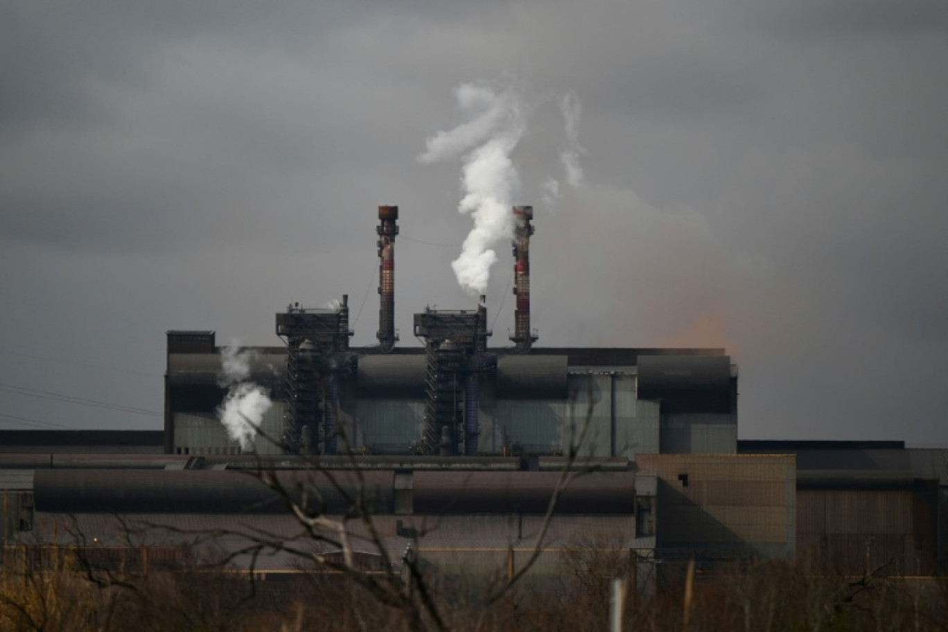 Le site de l'usine ArcelorMittal à Fos-sur-Mer, le 22 février 2023 dans les Bouches-du-Rhône © Christophe SIMON