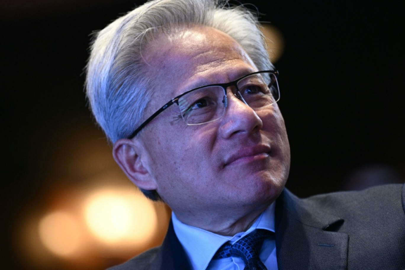 Le patron de Nvidia Jensen Huang, à Washington le 19 novembre 2025 © Brendan SMIALOWSKI