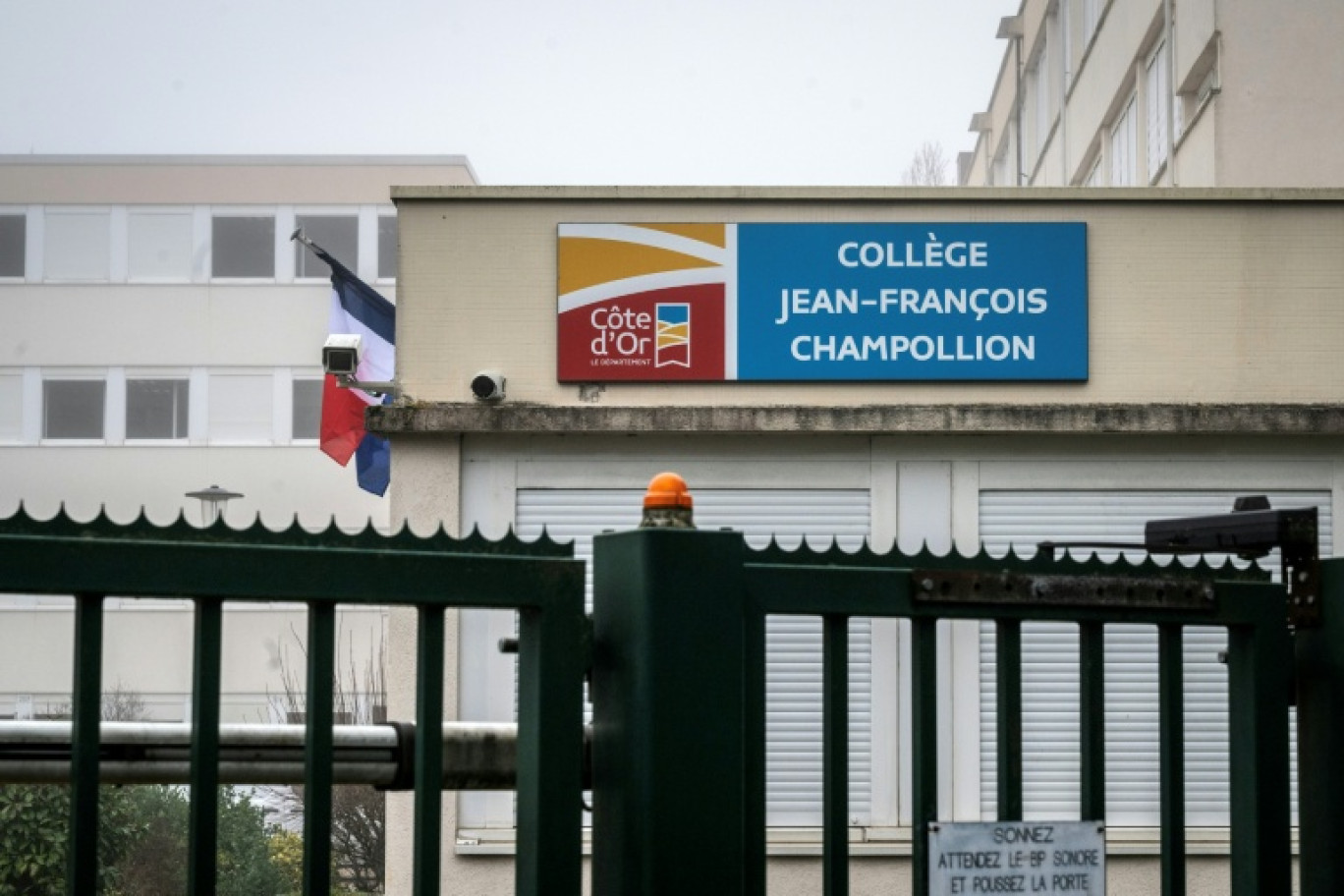 Le collège et lycée Jean-François Champollion à Dijon le 13 décembre 2025 © ARNAUD FINISTRE