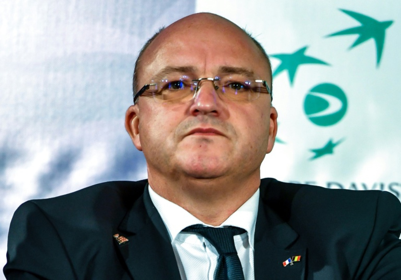 Le président divers droite de la métropole européenne de Lille (Mel) Damien Castelain, le 23 novembre 2017 à Lille © PHILIPPE HUGUEN