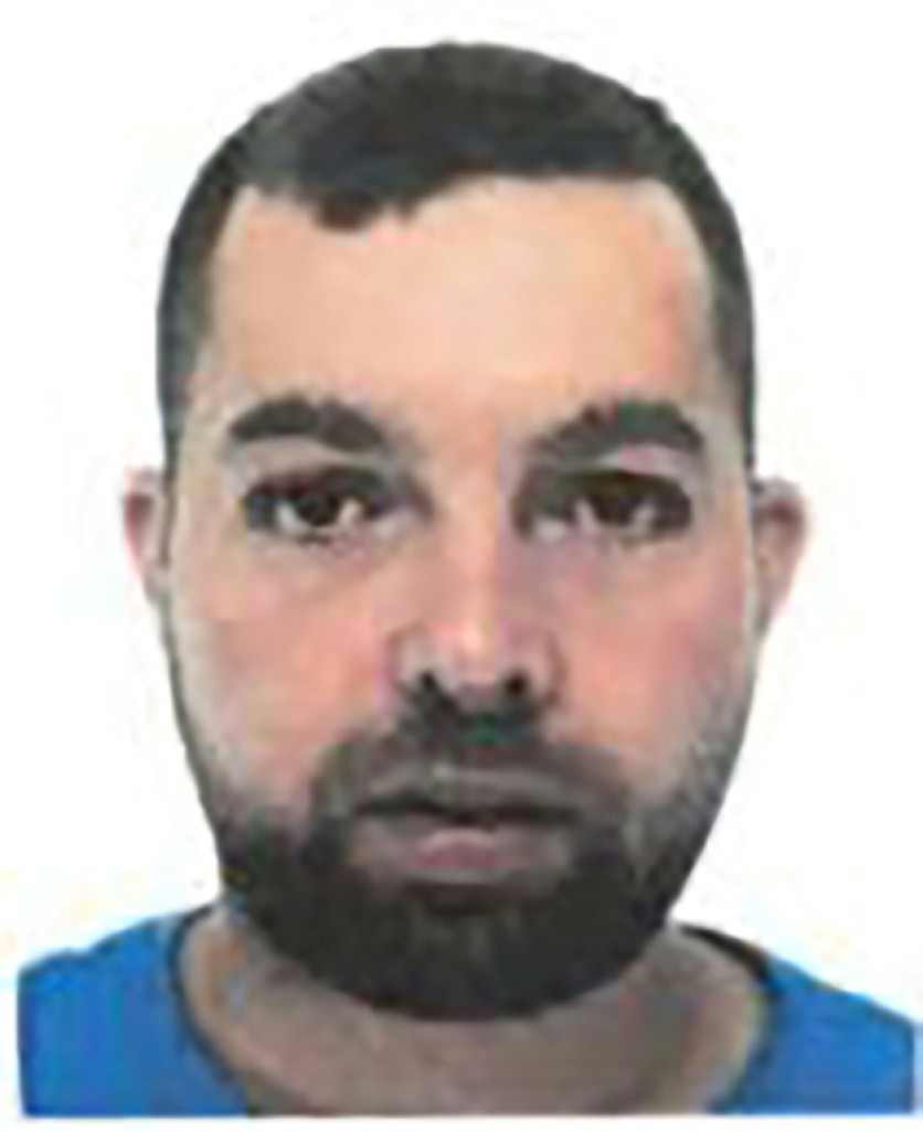 Photo d'Abdelkader Bouguettaia obtenue le 20 juin 2025, après son extradition de Dubaï, par l'AFP auprès d'Interpol © Handout