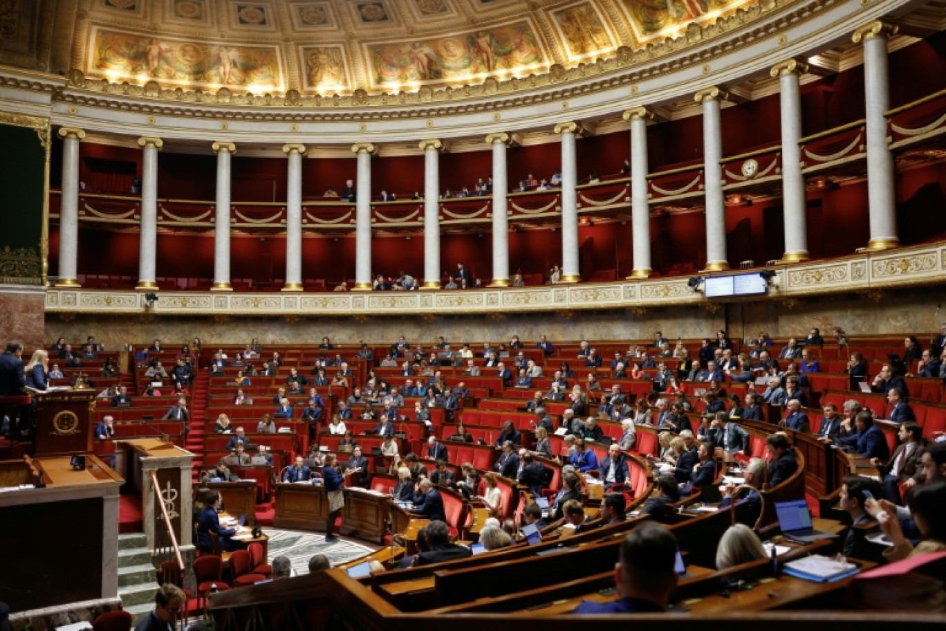 L'Assemblée nationale durant les débats sur le budget de la Sécurité sociale, le 5 décembre 2025 à Paris © Ian LANGSDON