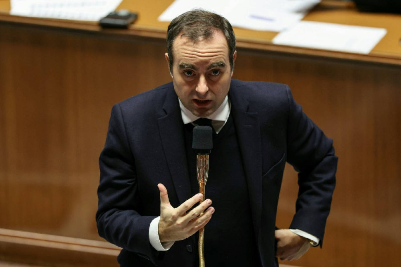 Le Premier ministre Sébastien Lecornu à l'Assemblée nationale, le 23 décembre 
2025 à Paris © Thomas SAMSON