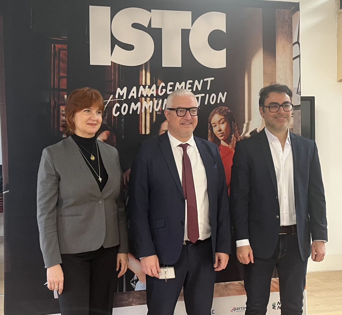 Svetlana Serdyukov, directrice des programmes, Piero Turchi, directeur général de l’ISTC, et Mehdi Ghassemi, directeur de la Recherche. 