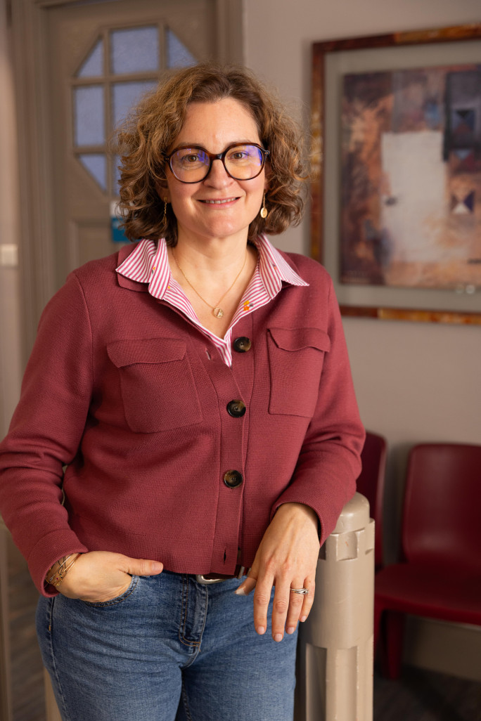 Sophie Delille, psychiatre à l'hôpital de jour de la Maison fleurie. © Lena Heleta