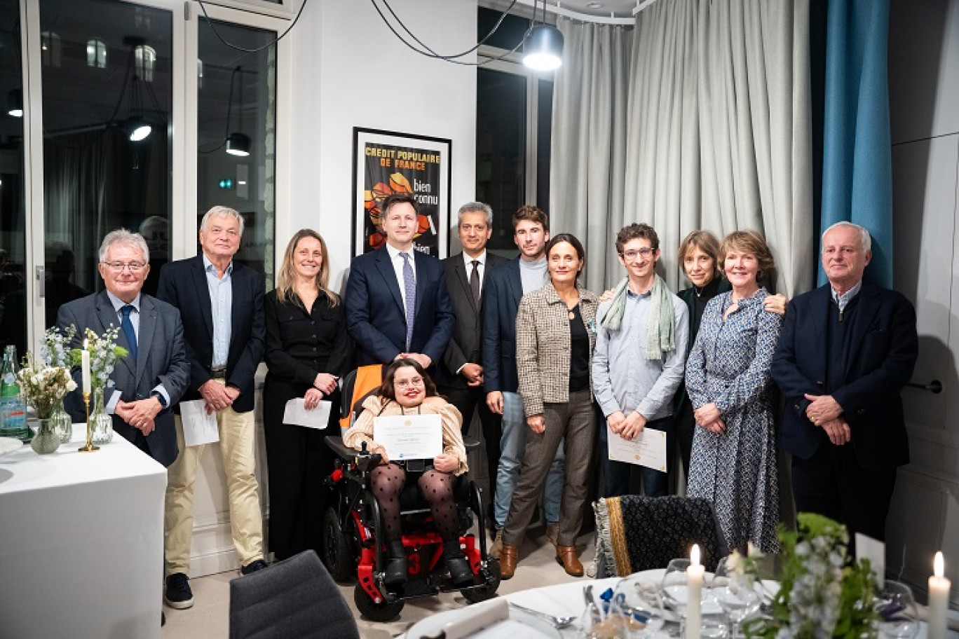 Les lauréat du Prix de l'esprit d'entreprise et l'inclusion © Droits réservés 