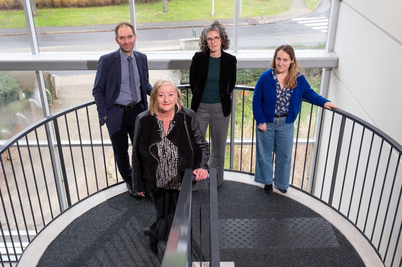 L'équipe dirigeante de l'Urssaf Picardie : Valérie Hadet, Christophe Finsterlé, Gwénaëlle Laurendin et Agnès Fornier de Violet. © Cyrille Struy