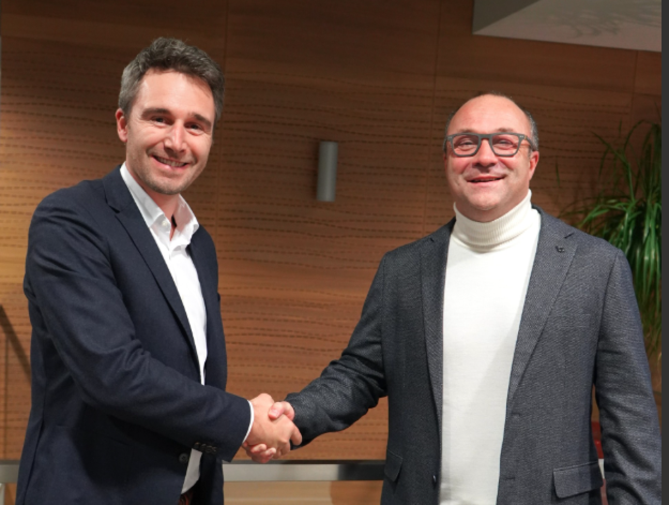 Thibaut Poulain, DGA de CB, et Pierre Gautron, président de James. 