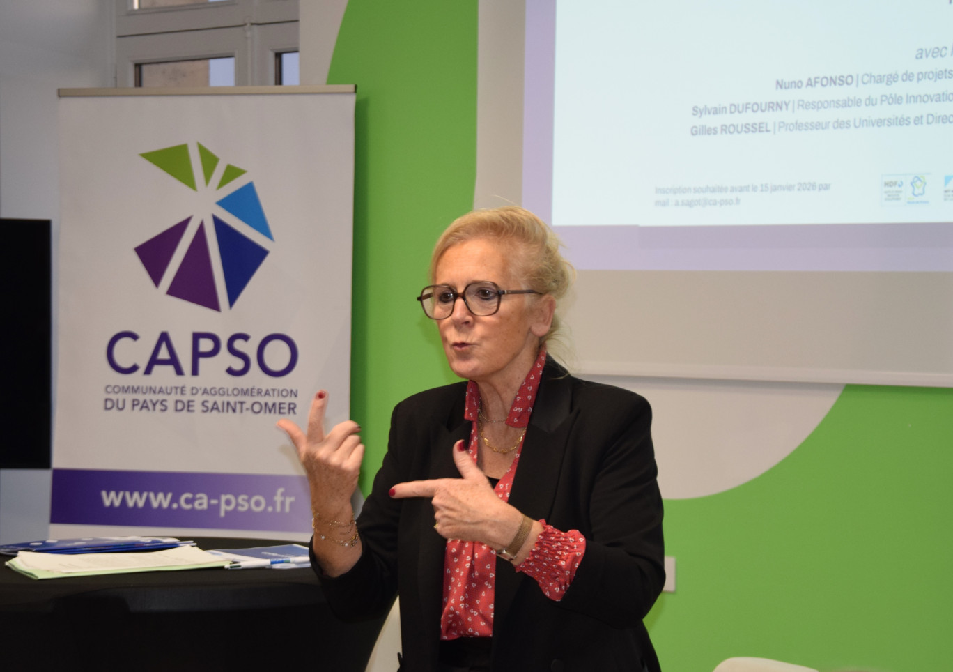 Valérie Six, conseillère régionale des Hauts-de-France déléguée à l’innovation, a présenté la feuille de route régionale 2026-2028 sur l’innovation à Saint-Omer.