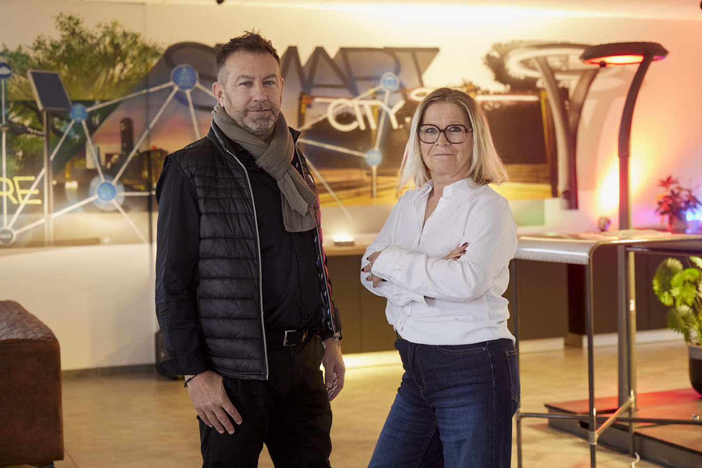 Hervé et Sophie Sauvage, dirigeants de Lumiru. ©Christophe Kicien