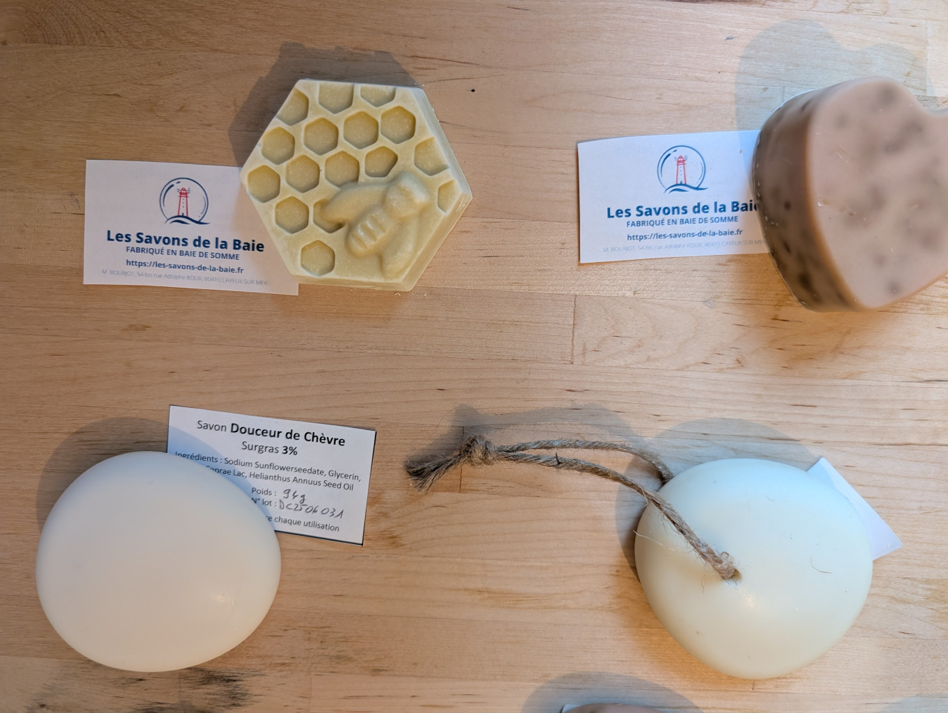 Les Savons de la Baie ne comporte ni parfum, ni huiles essentielles ni colorants. © Aletheia Press / D. La Phung