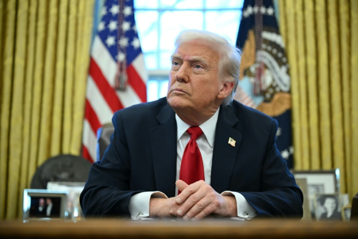 Le président américain Donald Trump, le 26 mars 2025 à Washington © Mandel NGAN