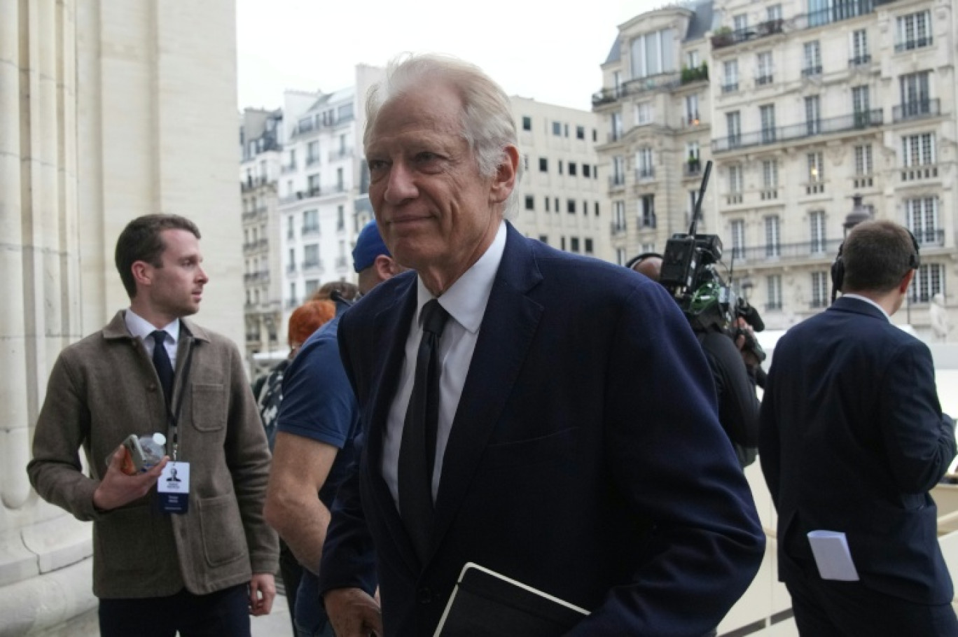 L'ancien Premier ministre Dominique de Villepin à Paris le 9 octobre 2025 © Christophe Ena