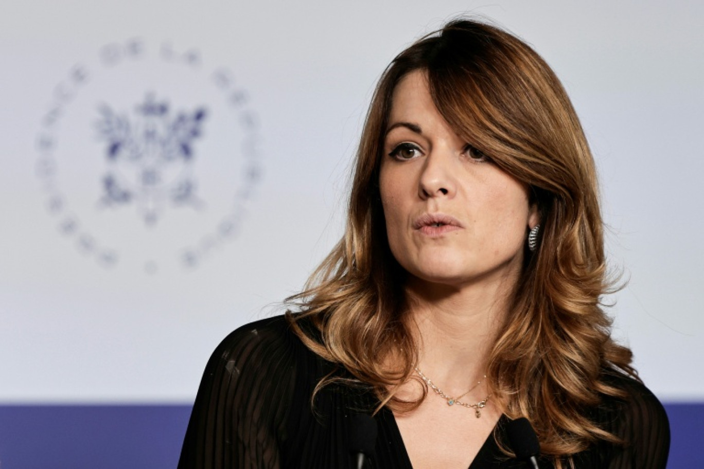 La porte-parole du gouvernement Maud Bregeon le 22 décembre 2025, à Paris © STEPHANE DE SAKUTIN
