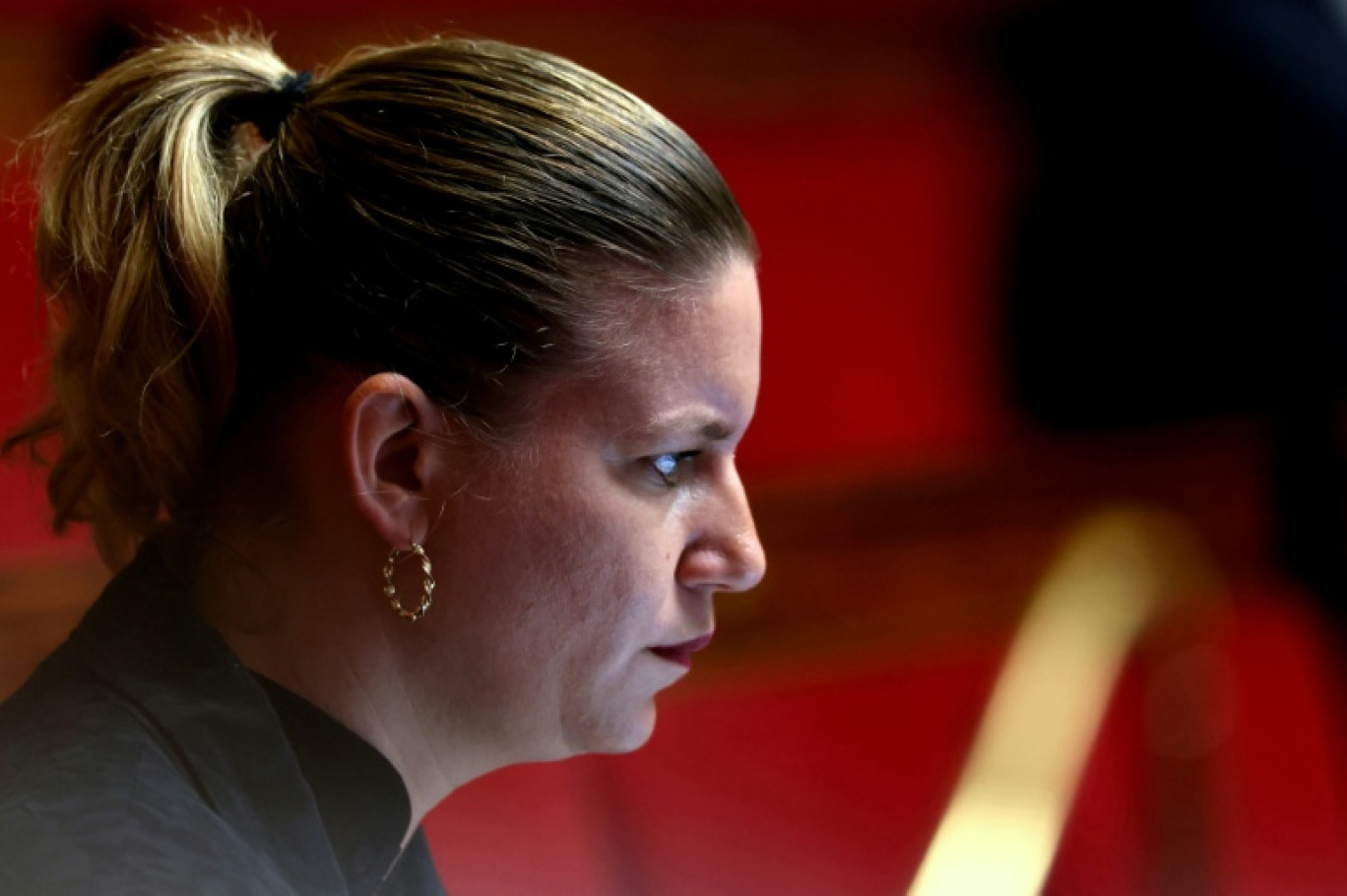 La présidente du groupe LFI à l'Assemblée nationale Mathilde Panot à Paris le 22 octobre 2025 © Alain JOCARD