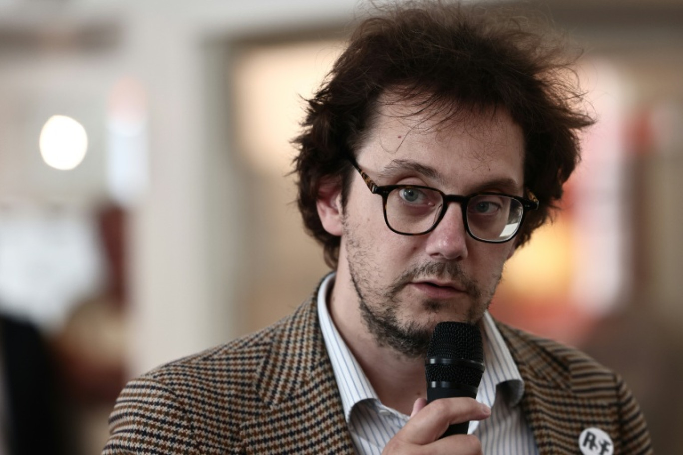 Le directeur général de Reporters sans frontières (RSF), Thibaut Bruttin, le 3 juin 2025 à Paris © Thibaud MORITZ