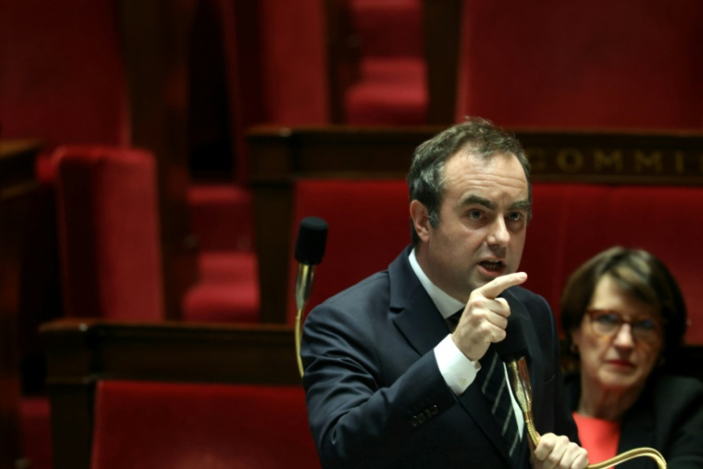 Le Premier ministre Sébastien Lecornu prononce un discours à l'Assemblée nationale, à Paris, le 14 janvier 2026 © Alain JOCARD