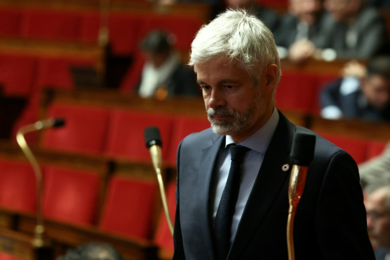 Le patron des députés LR Laurent Wauquiez à l'Assemblée nationale, le 14 janvier 2026 à Paris © Alain JOCARD