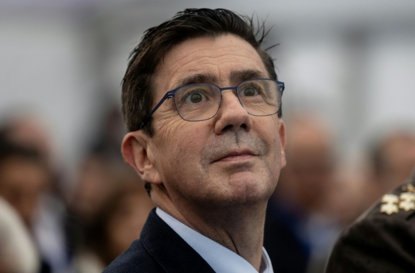 Pierre Eric Pommellet, PDG de Naval Groupe à Lorient, dans le Morbihan, le 18 décembre 2025 © Fred TANNEAU