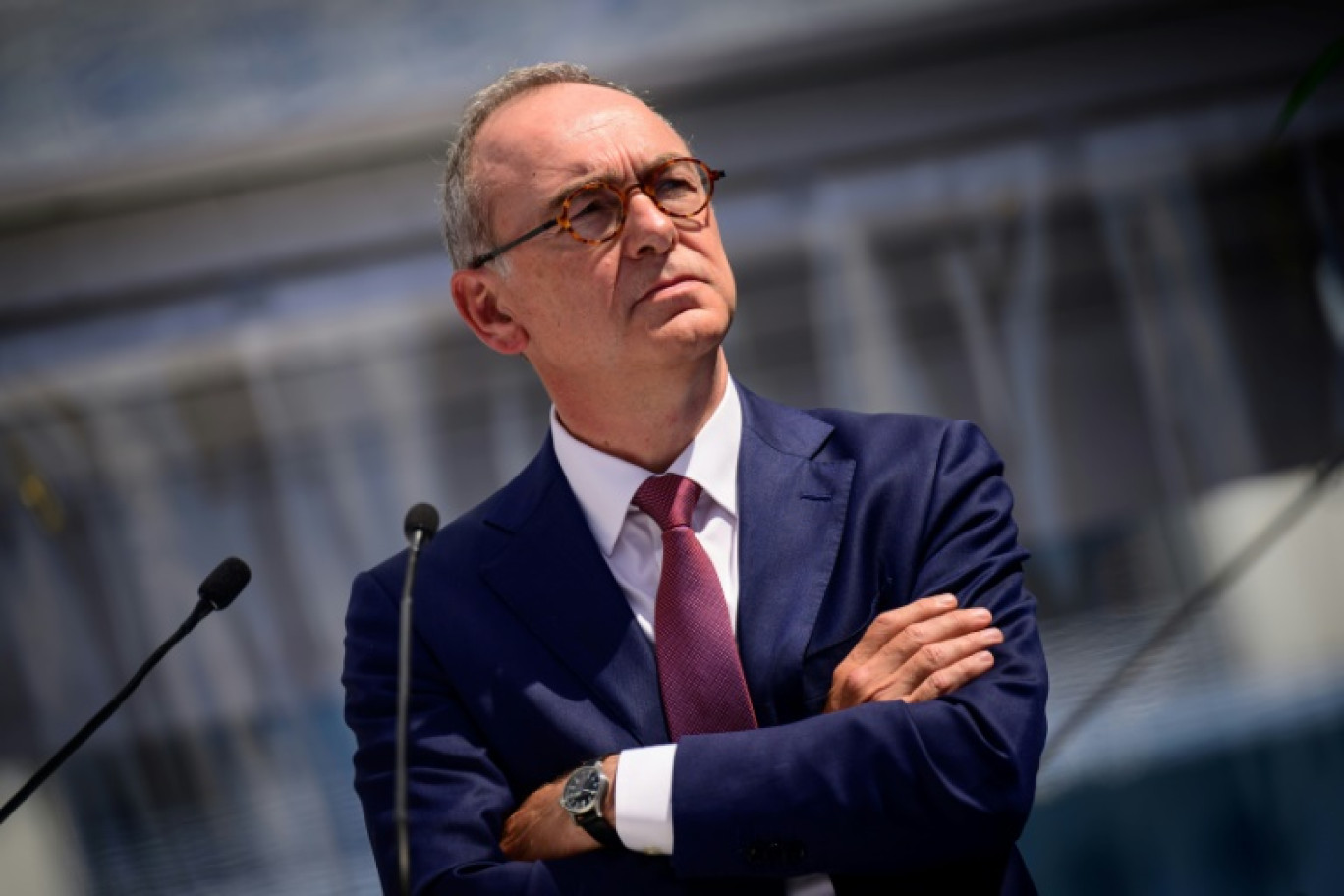 Xavier Piechaczyk, le 2 mai 2024 à Saint Nazaire aux Chantiers de l'Atlantique, en Loire-Atlantique © LOIC VENANCE