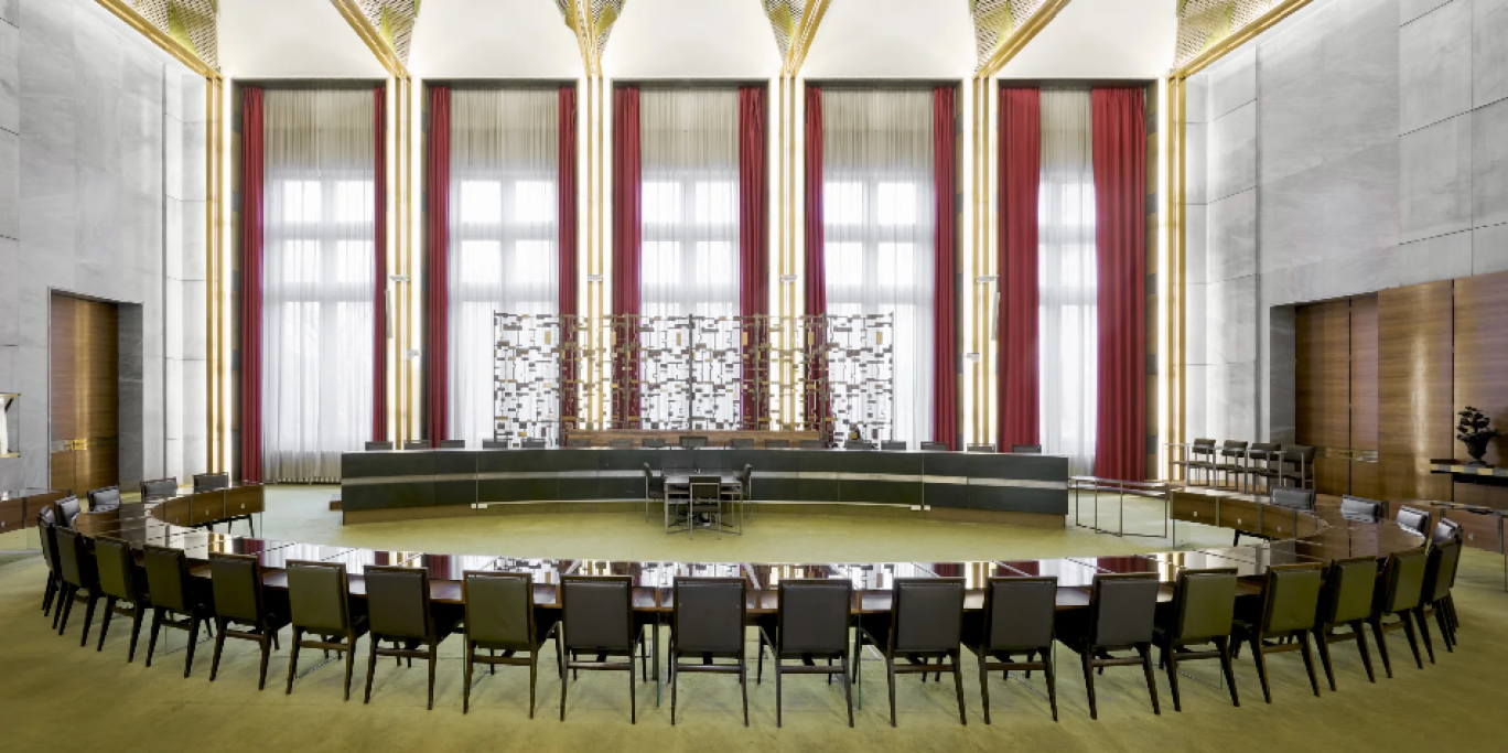 Hôtel de Ville de Rouen, salle du conseil municipal © Pierre Antoine