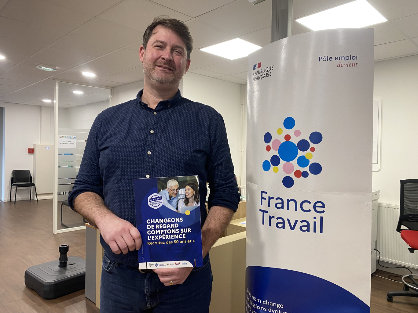 Fabien Kapela, directeur de l’agence France Travail d’Abbeville.