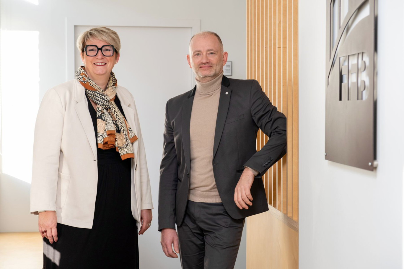 Céglyne Barrier, présidente de la FFB 80, et Geoffrey Martin, secrétaire général. © Cyrille Struye 