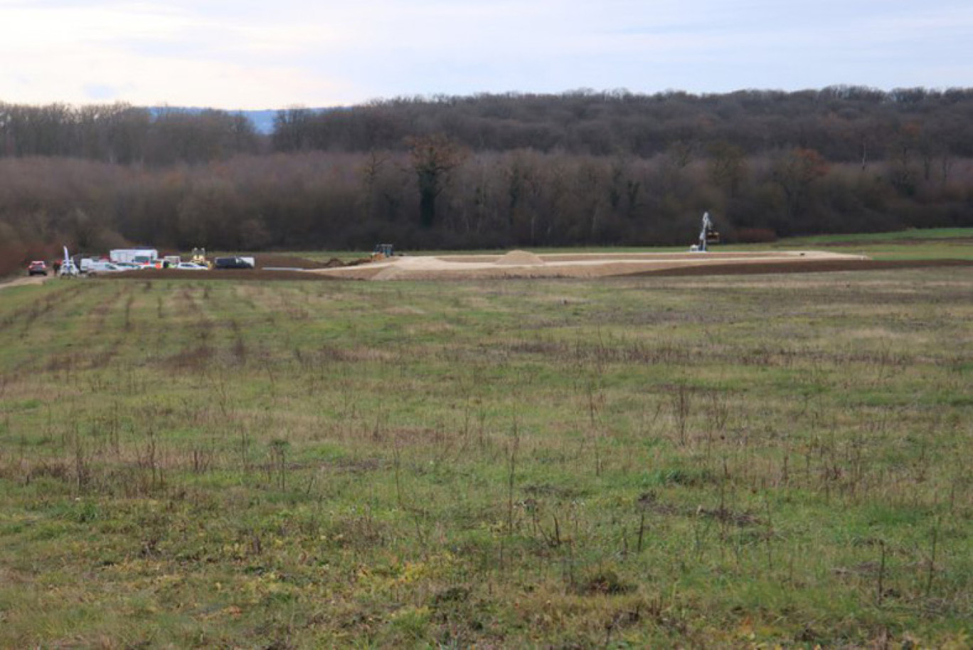 © Commune de Thélod. Le chantier de la future station d’épuration de Thélod vient à commencer en décembre dernier. Il devrait s’achever au printemps prochain. 