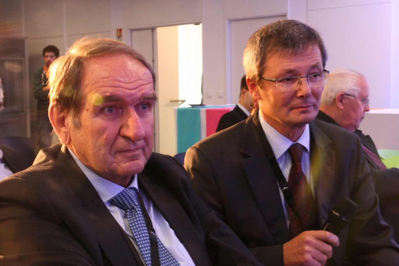 Bertrand Delesalle, président du Ceti, et marc Hororé, directeur.