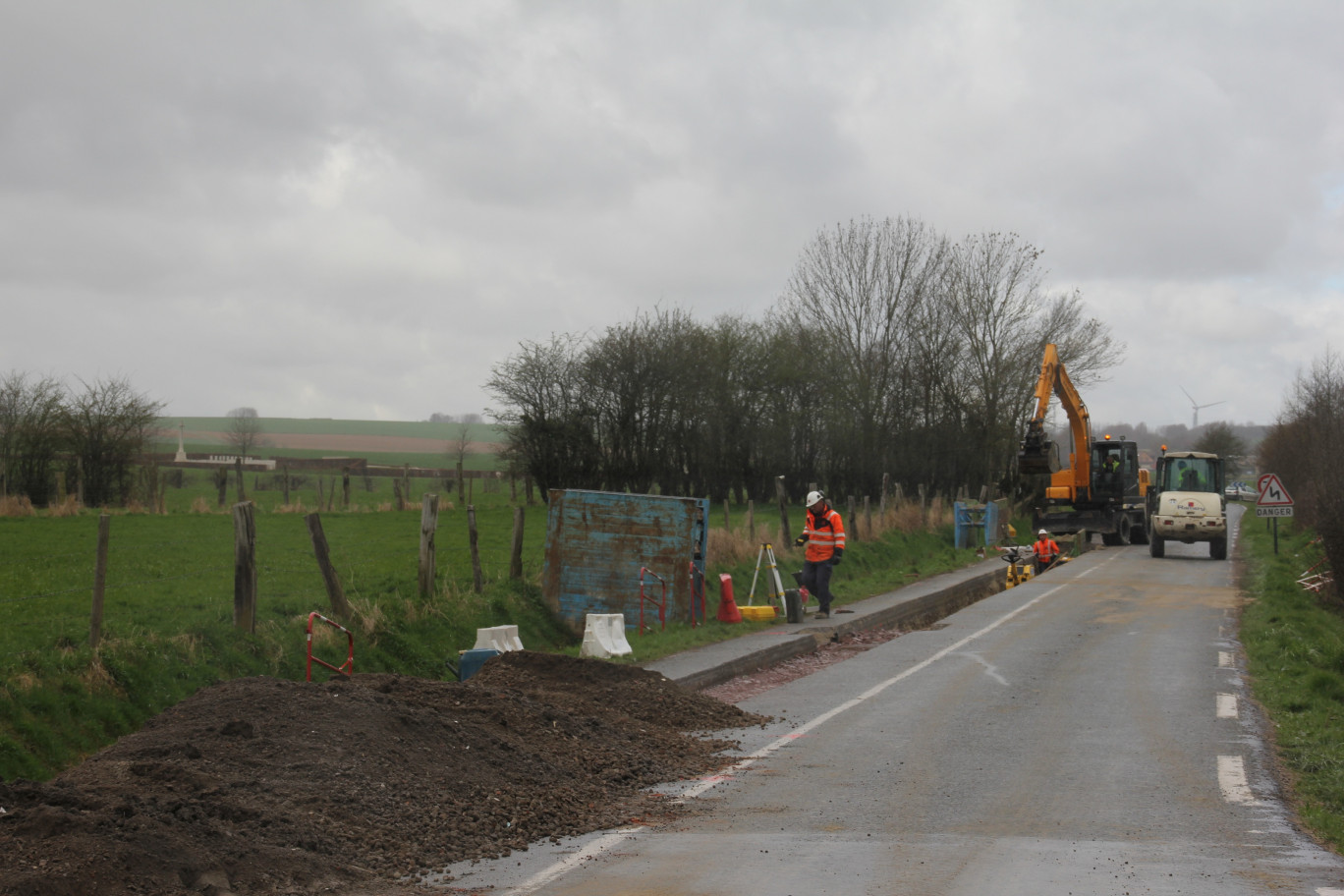 Les travaux de réseaux sont déjà bien entamés.