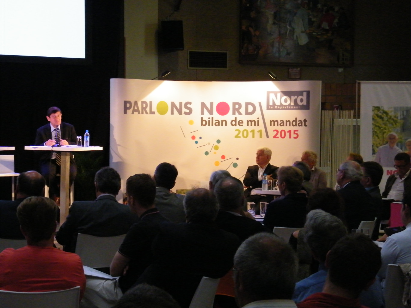 « Patrick Kanner présente un pré-bilan de l’action du Conseil Général du Nord à Bergues le 12 juillet dernier ».