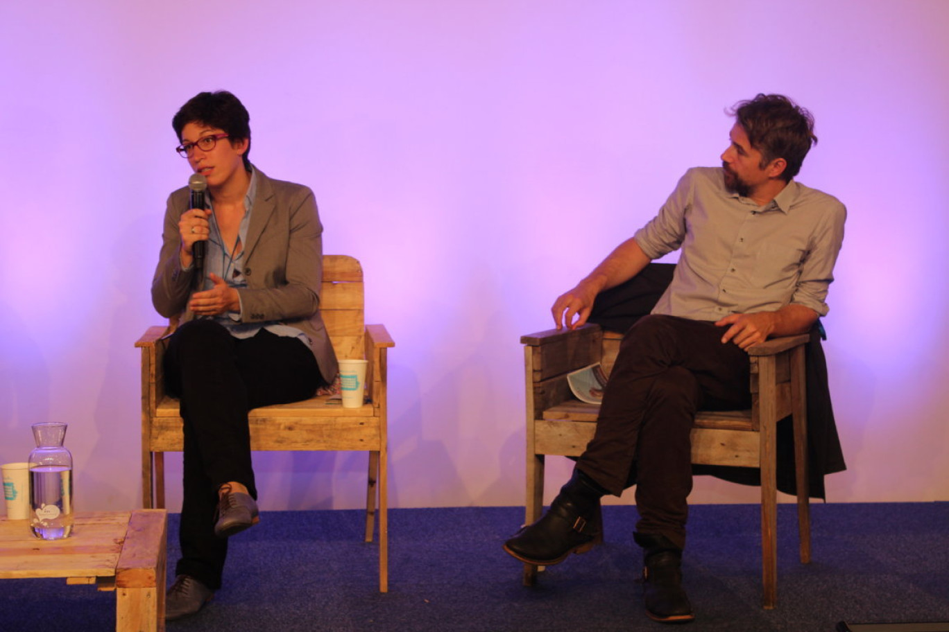 De gauche à droite, Dalma Berkovics et Guilhem Chéron.