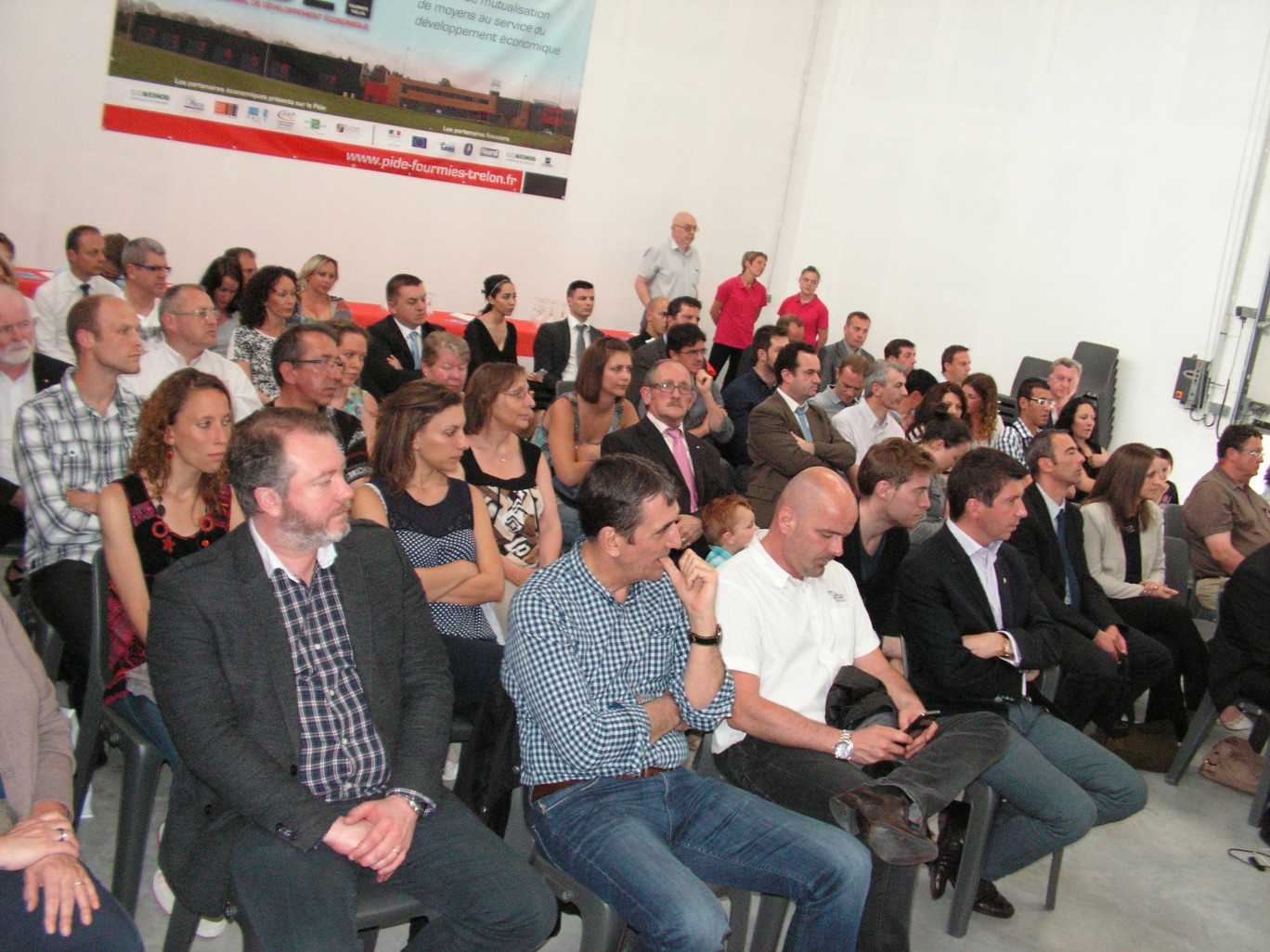 Lors de cette cérémonie de remise des prix Talents à Fourmies. Créateurs, parents, élus, représentants du monde économique local.